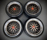 9.9新 日本BBS LM 古铜色限量版