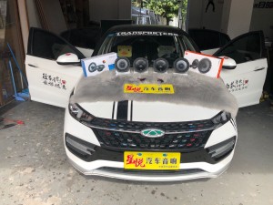 汕頭星悅汽車音響奇瑞艾瑞澤GX升級四門隔音降噪音響改裝美國哈曼JBL搭配德國弗萊德改裝案例