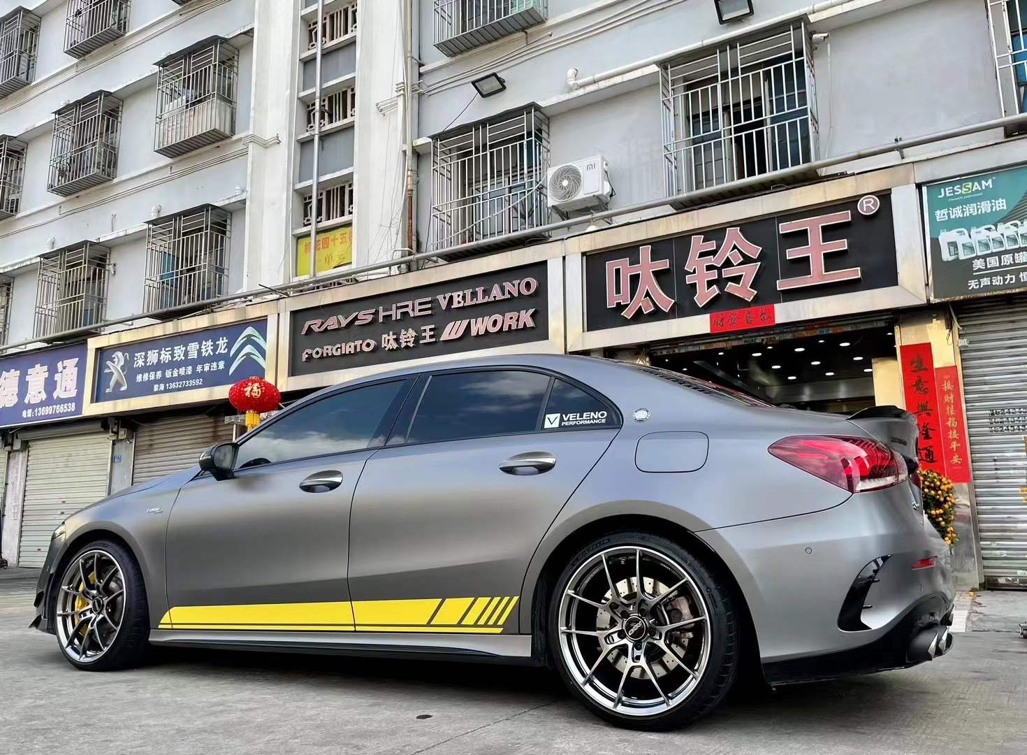 奔馳A35，換RAYS G025 19寸完工