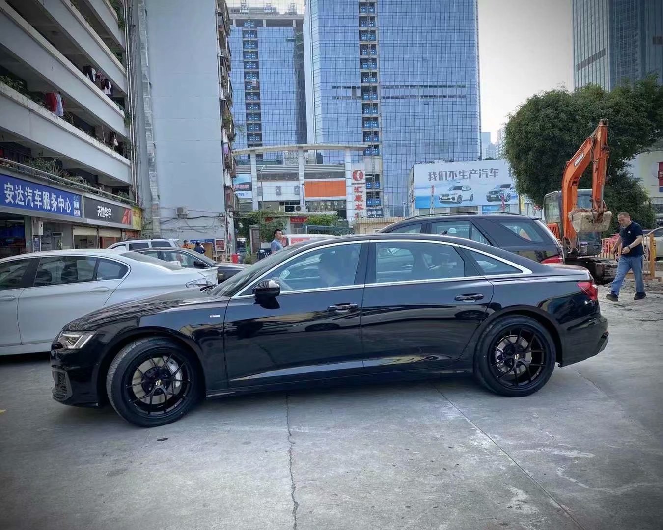 奧迪A6提新車，換日本 BBS RID 20寸完工