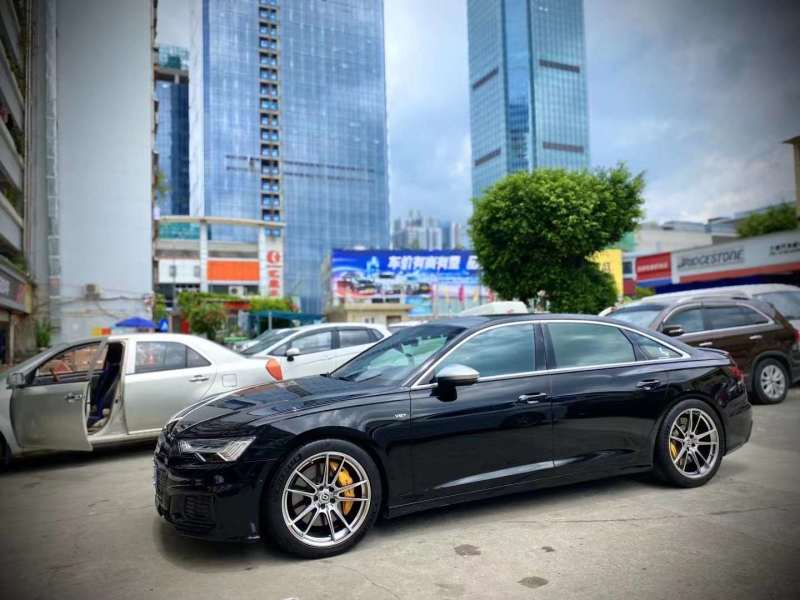 奧迪A6 換美HRE FF04 20寸搭配BLOX螺桿完工
