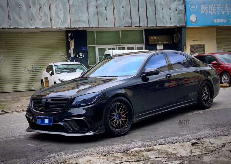 奔馳S， 換 日本 BBS LM 21寸 效果完美
