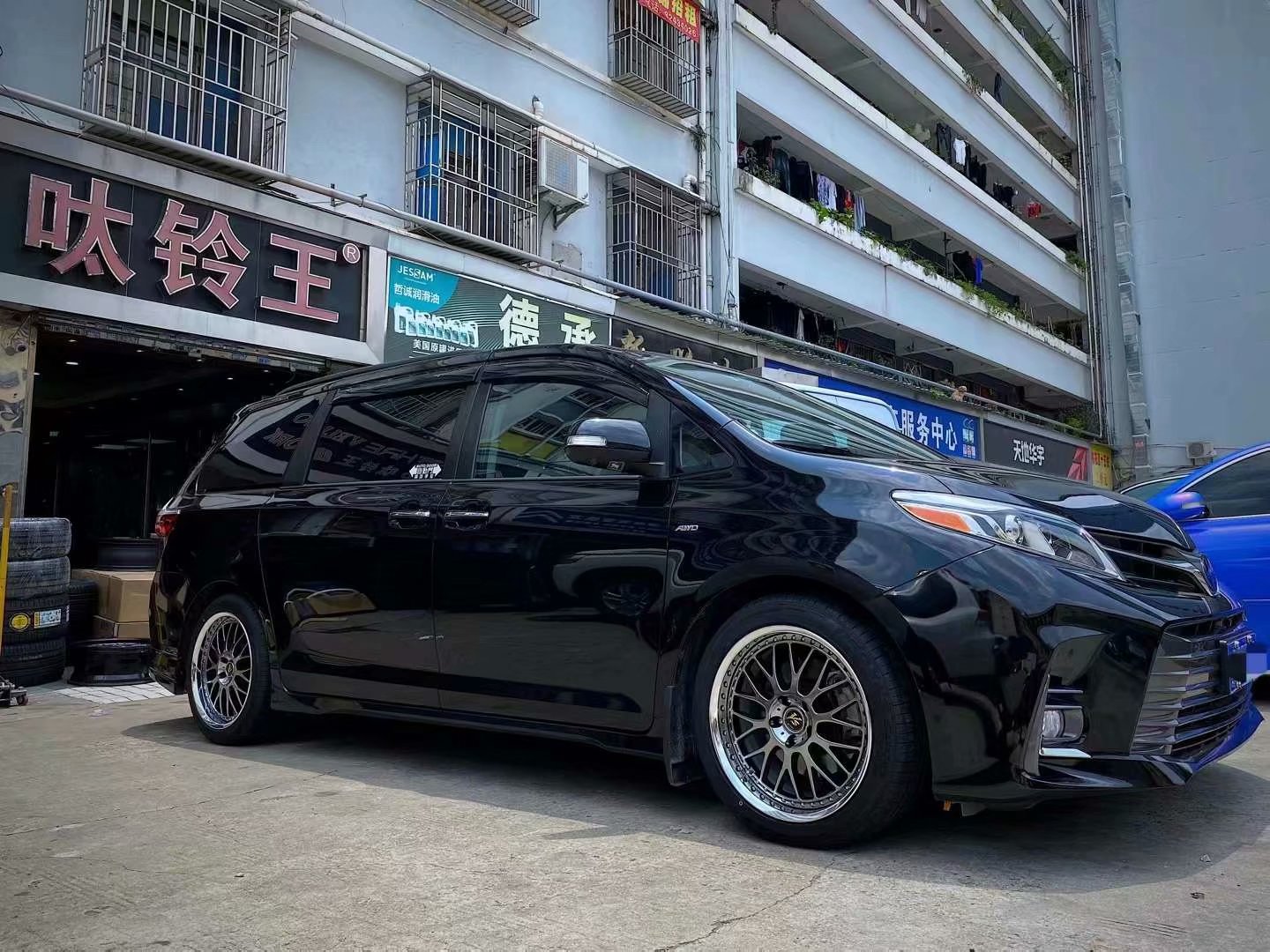 謝謝老友支持，四個月的等待 賽納 換 全新 日本  經(jīng)典輪轂WORK VSXX 19寸 東洋PXSP輪胎完工