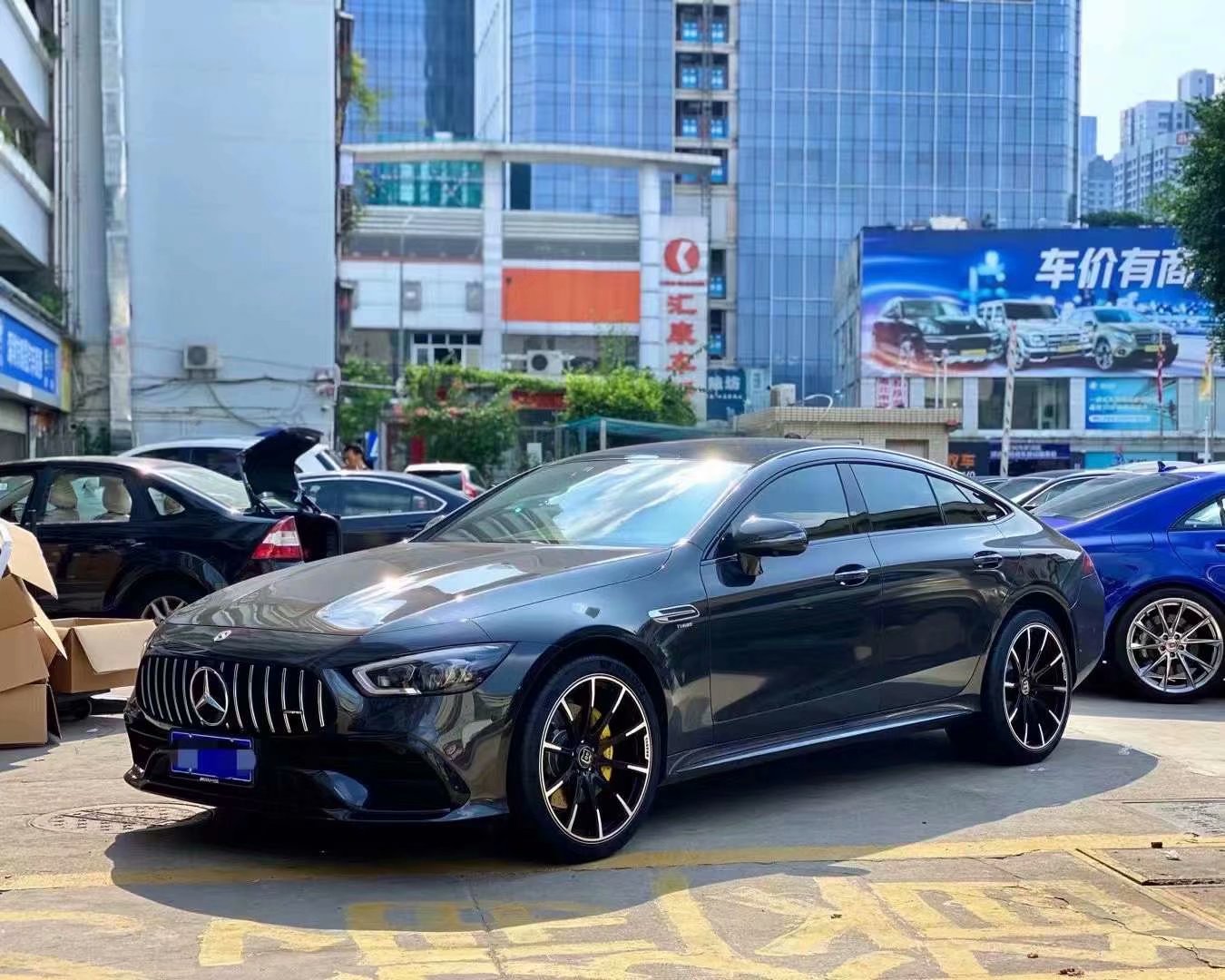 奔驰 AMG GT50 换定制锻造21寸