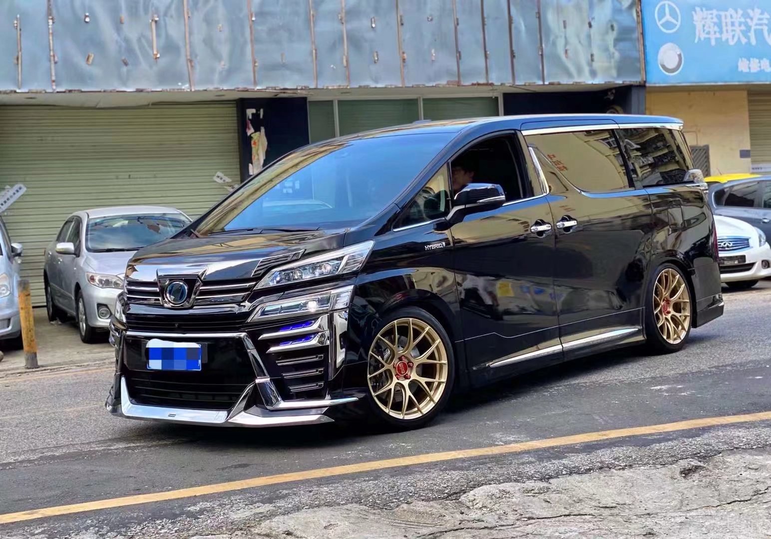 威爾法 換日本BBS REV7限量 20寸土豪金 完工 非常型！
