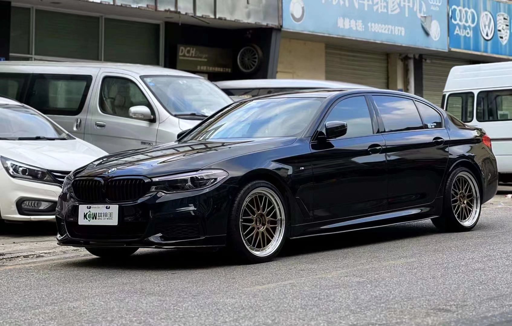 寶馬5系 ，換全新日本BBS LM  20寸 限量金 DG-BKBD 超級帥