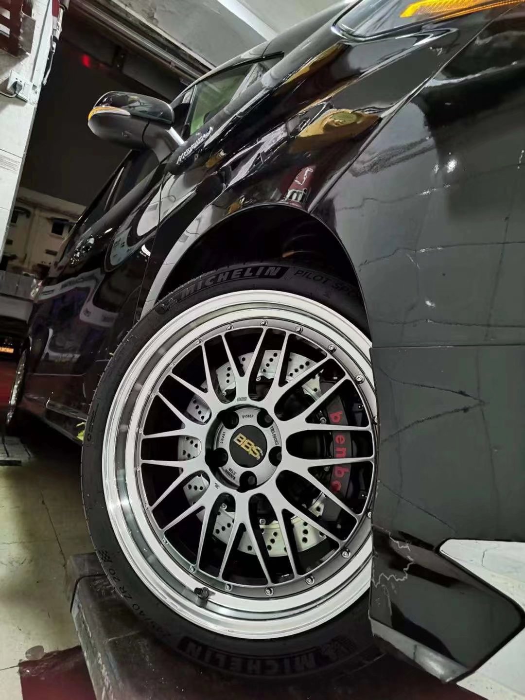 埃爾法 換全新 BBS LM  米其林 PS4BREMBO GTS前6后4剎車搞定