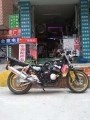 本田CB400黑白碳纖紙拼色改裝