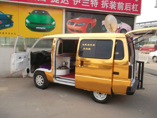 汽車(chē)音響改裝 重金打造黃金小面 面包車(chē)改裝音響