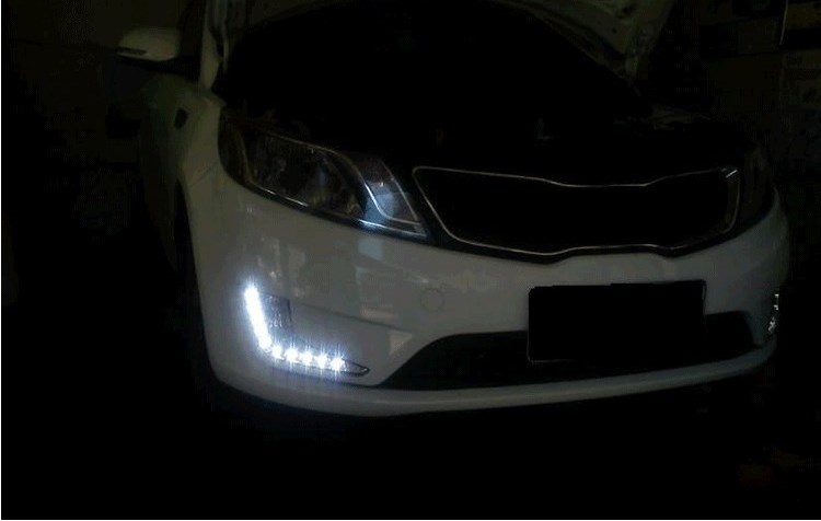 K2led日行燈 起亞K2專車專用日間行車燈改裝 K2行車燈
