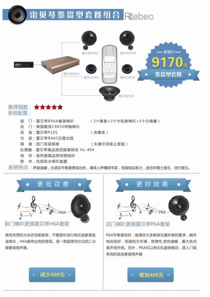 [8車道改裝]雷貝琴鑒賞型套餐組合
