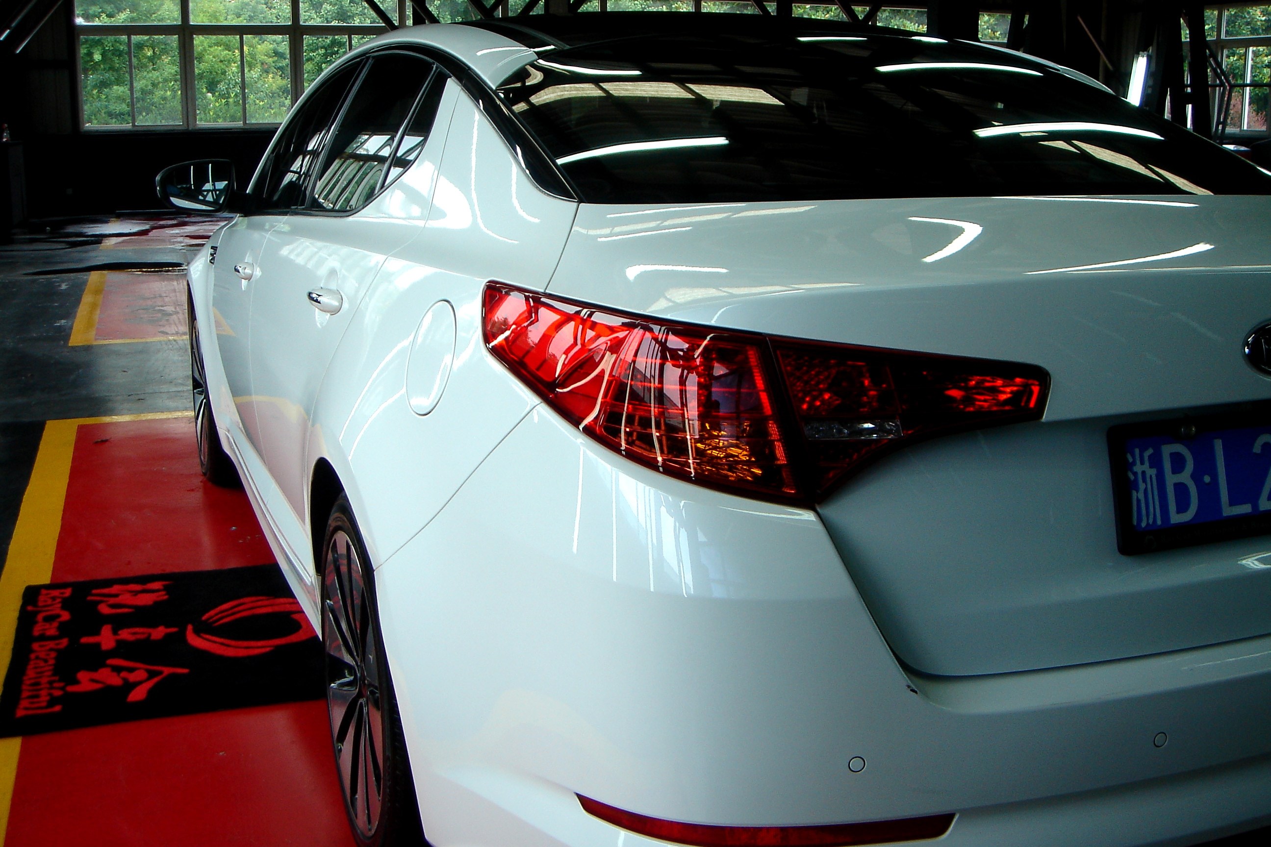 臺(tái)灣#LANDRAY#品牌之汽車美容“實(shí)體車”展示