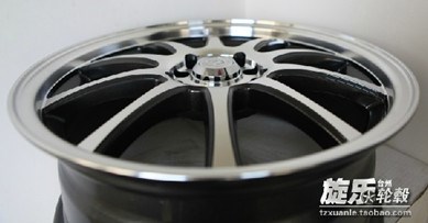 17寸迷你日系新赛欧马自达大众改装轮毂5*100/114.3钢圈胎铃YLX