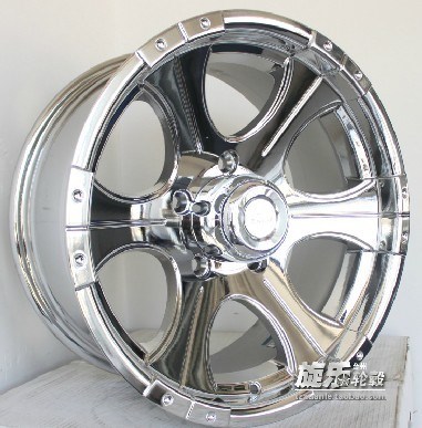 17寸8J 5*139.7吉姆尼 索拉托 越野車改裝電鍍輪轂鋼圈胎鈴YLX