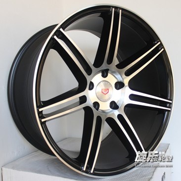 19寸5*114.3 CV7款內(nèi)凹黑色亮面 前后配銳志凌志日系改裝輪轂YLX