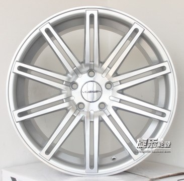 19寸銀色CV4款寶馬新君威凌志LS攬勝改裝鋁合金輪轂5*120胎鈴YLX