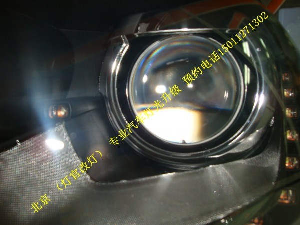 13新迈腾改装 海拉3双光透镜 氙气灯