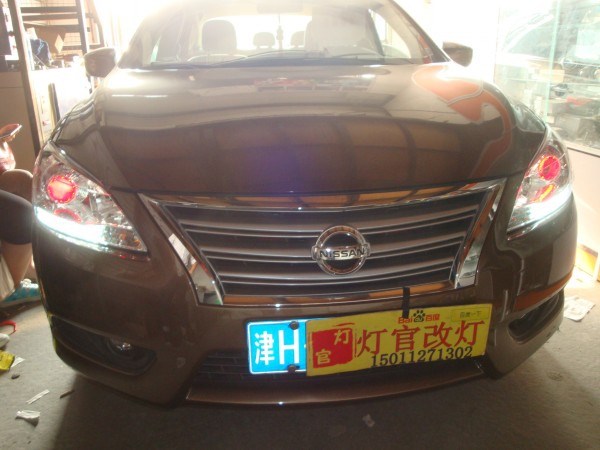 新軒逸改裝 雙色淚眼 日行燈