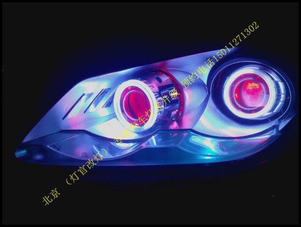 奇瑞a3改裝雙透鏡氙氣燈
