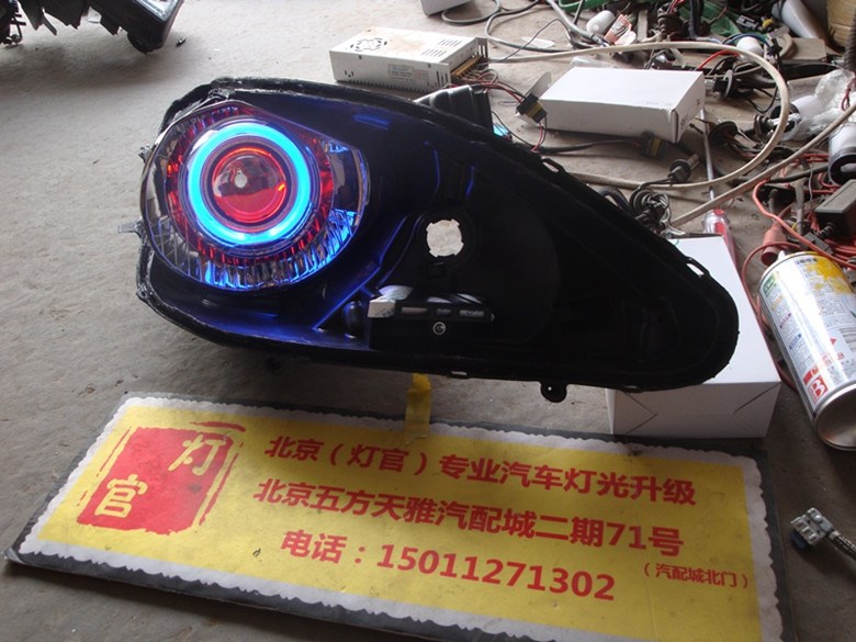 白瑞納改裝雙透鏡氙氣燈