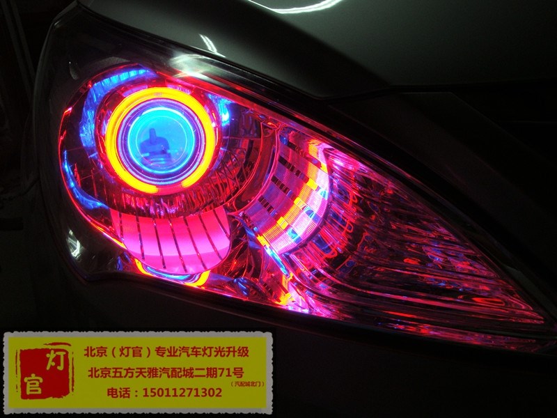 瑞納改裝雙透鏡氙氣燈