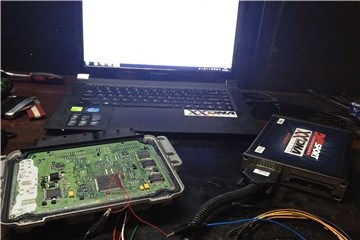 湖南首臺捷豹XF升級ECU，長沙德歐匯專業(yè)汽車ECU動力升級