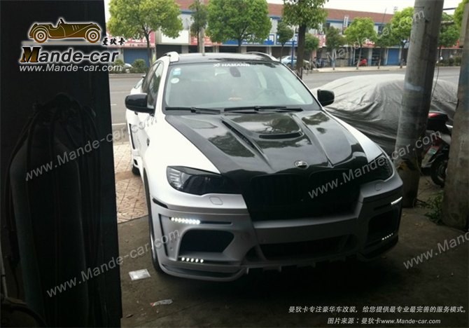 新款寶馬E71X6改X6M哈曼寬體四出包圍套件寶馬E71X6改X6M哈曼排氣X6改X6M哈曼
