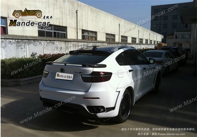 新款寶馬E71X6改X6M哈曼寬體四出包圍套件寶馬E71X6改X6M哈曼排氣