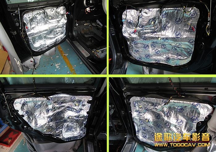 佛山音響改裝·途歌汽車(chē)影音：MINI全車(chē)俄羅斯STP隔音