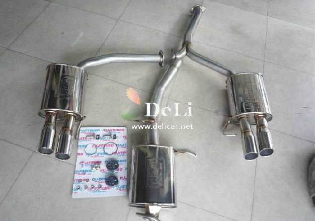 大連汽車改裝A4L改裝艾巴赫防傾桿B12避震排氣改裝輪轂