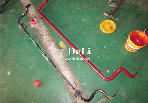 大連汽車改裝A4L改裝艾巴赫防傾桿B12避震排氣改裝輪轂