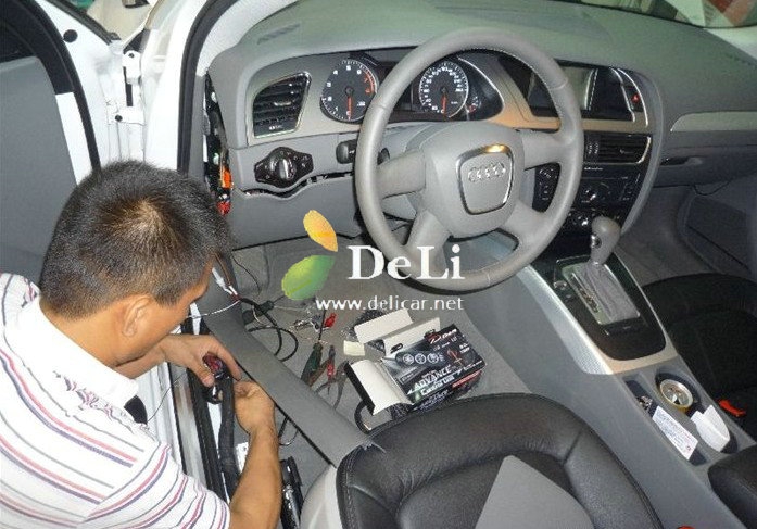 大連汽車改裝A4L改裝艾巴赫防傾桿B12避震排氣改裝輪轂