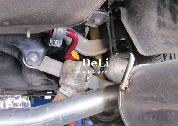 大連汽車改裝A4L改裝艾巴赫防傾桿B12避震排氣改裝輪轂