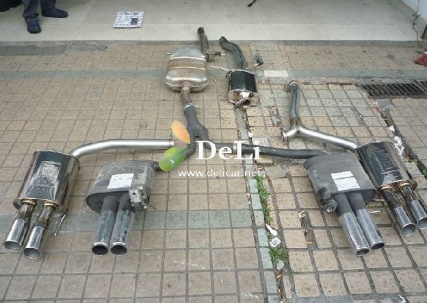 大連汽車改裝A4L改裝艾巴赫防傾桿B12避震排氣改裝輪轂