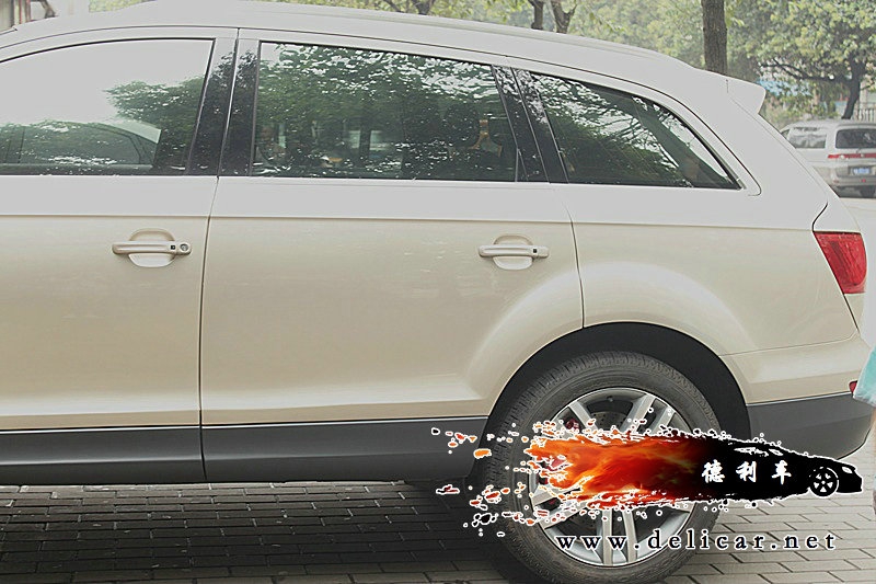 大連改裝店奧迪Q7前后剎車升級(jí)UPSOAR套裝作業(yè)