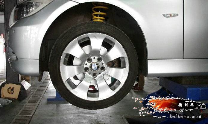 大連德利汽車改裝寶馬325i KW v3避震