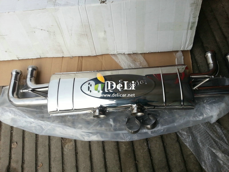 大連德利汽車改裝保時(shí)捷卡宴turbo改Tubi排氣