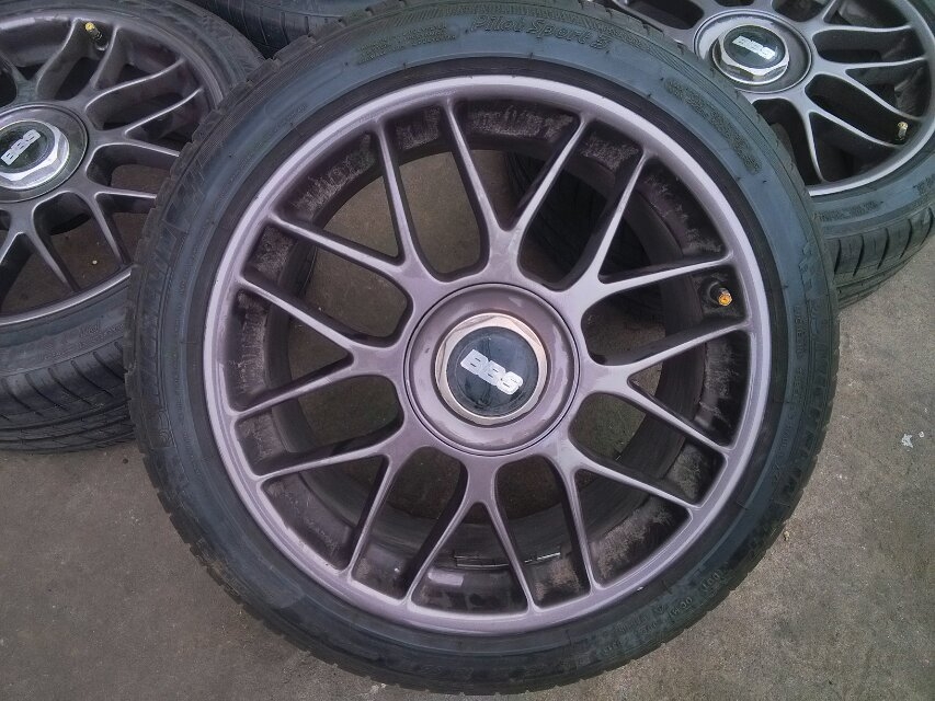 德國輕量BBS ,18寸，二手連胎
