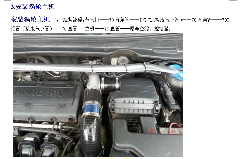 現(xiàn)代IX35 進氣改改 動力提升節(jié)油改裝加裝鍵程離心式電動渦輪增壓器