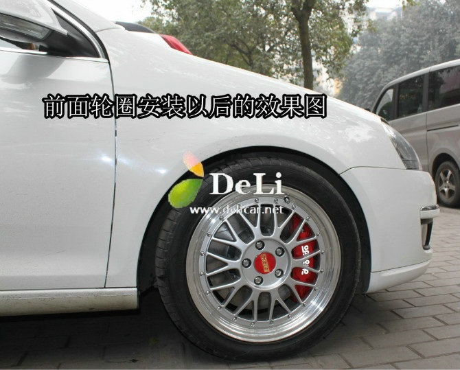 大連德利汽車改裝速騰改裝UPSOAR前后剎車套裝作業(yè)