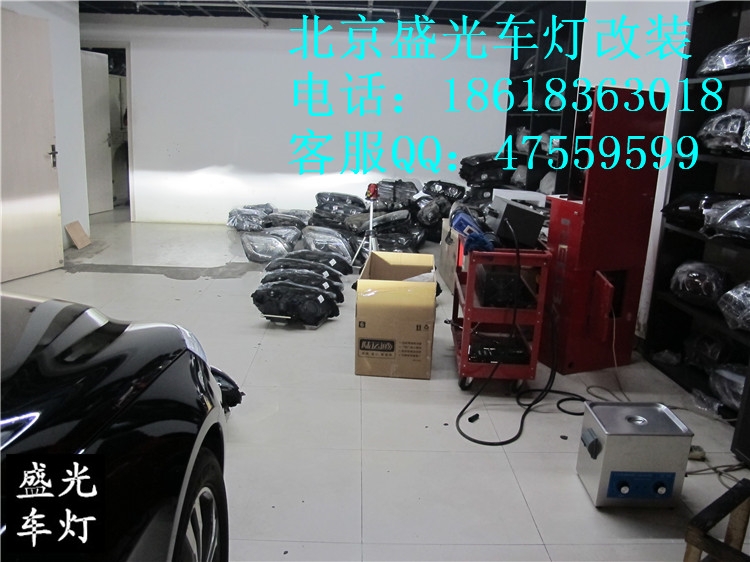 奔馳E260L完美編程升級原廠全LED大燈總成北京盛光車燈改裝