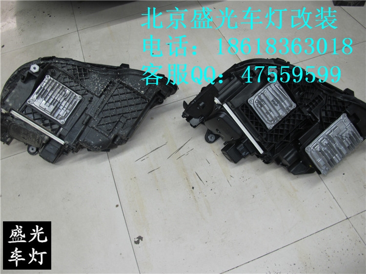 奔馳E260L完美編程升級原廠全LED大燈總成北京盛光車燈改裝