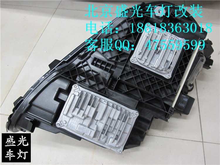 奔馳E260L完美編程升級原廠全LED大燈總成北京盛光車燈改裝