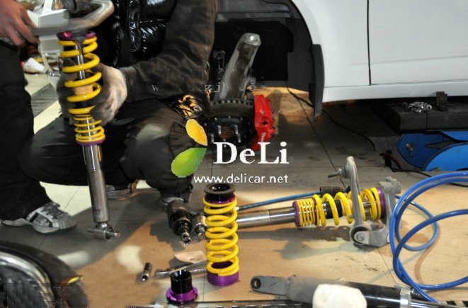 大連德利汽車改裝CTS改裝KW V3避震鮑魚剎車改裝輪轂
