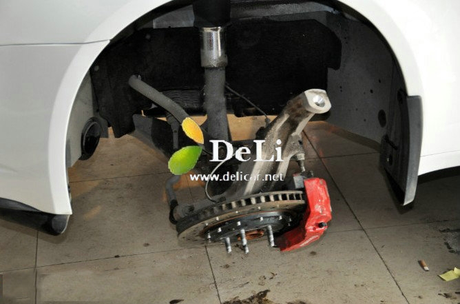 大連德利汽車改裝CTS改裝KW V3避震鮑魚剎車改裝輪轂