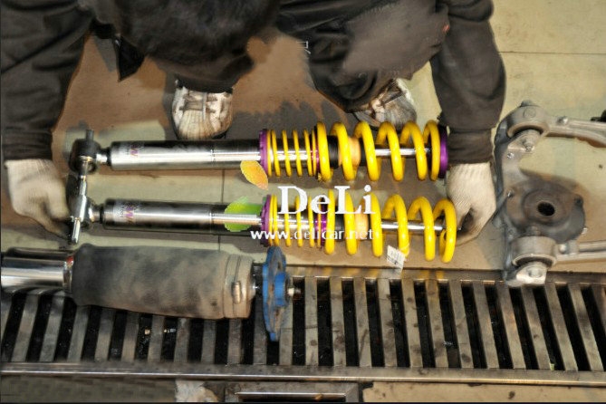 大連德利汽車改裝CTS改裝KW V3避震鮑魚剎車改裝輪轂