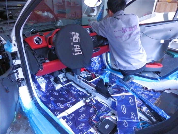 奔馳smart全車隔音+古登音響【沃富林汽車音響改裝】