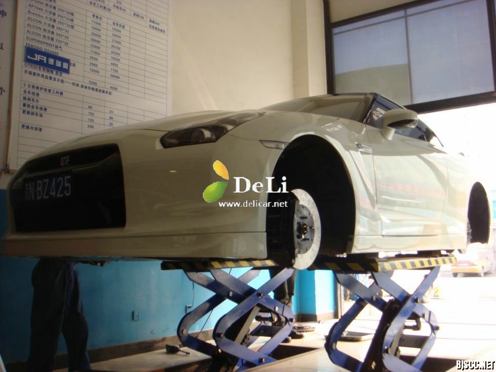 大連德利汽車改裝GTR35 Alcon剎車RAYS輪轂