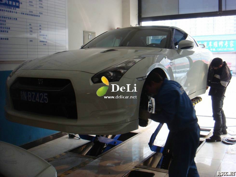 大連德利汽車改裝GTR35 Alcon剎車RAYS輪轂