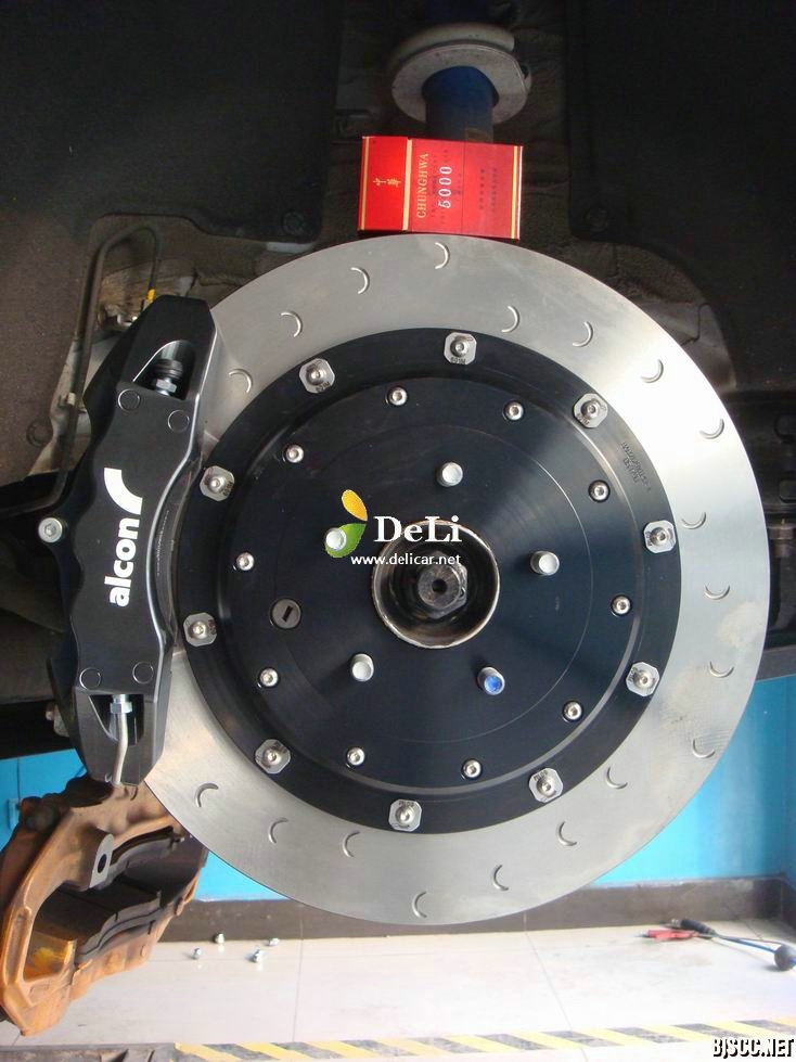 大連德利汽車改裝GTR35 Alcon剎車RAYS輪轂